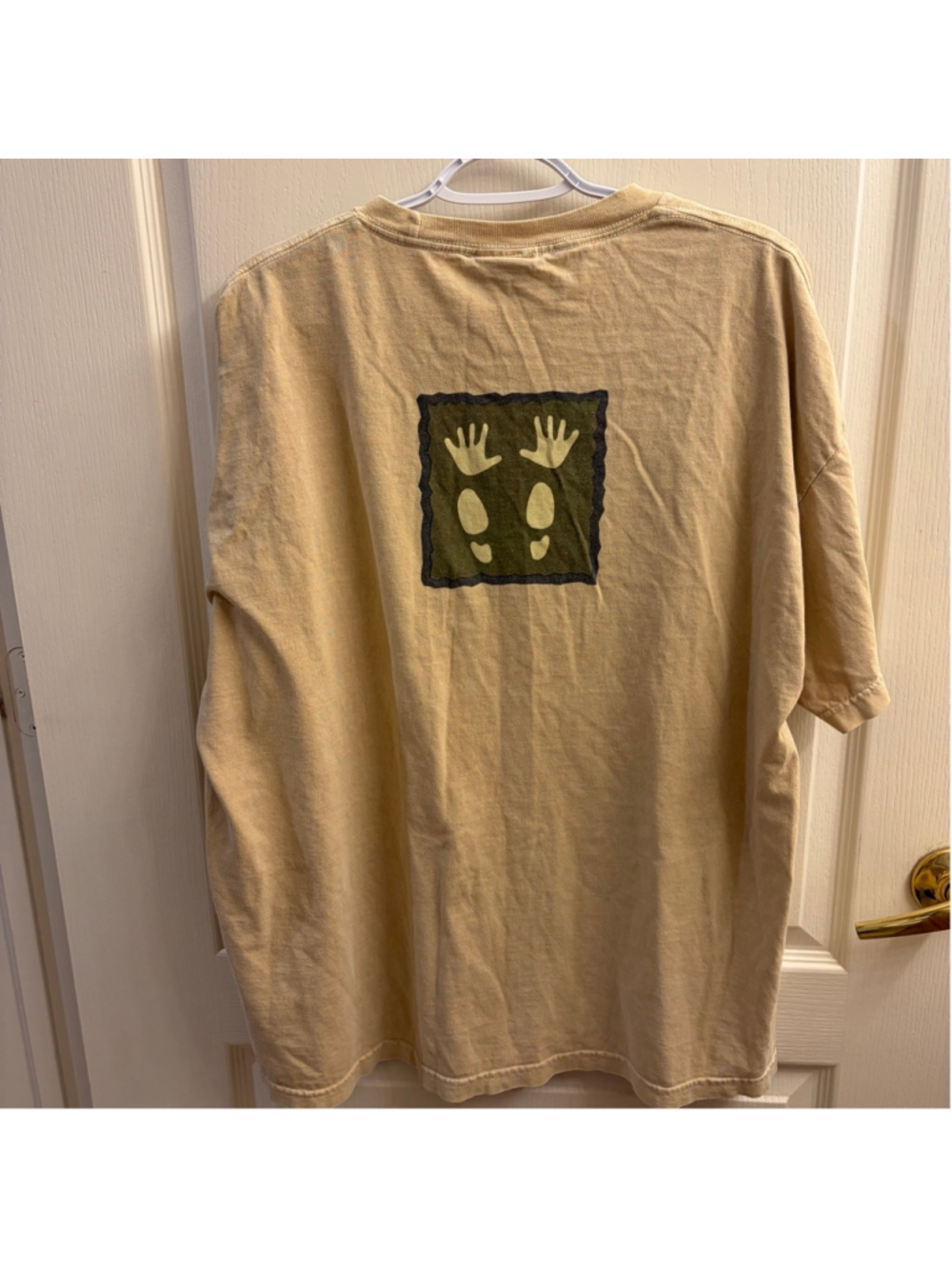 Men's Vintage West Trend Hollywood California XL Beige Tee - Picture 4 of 5